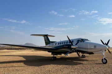 Grumeti Air KingAir 350 takes flight